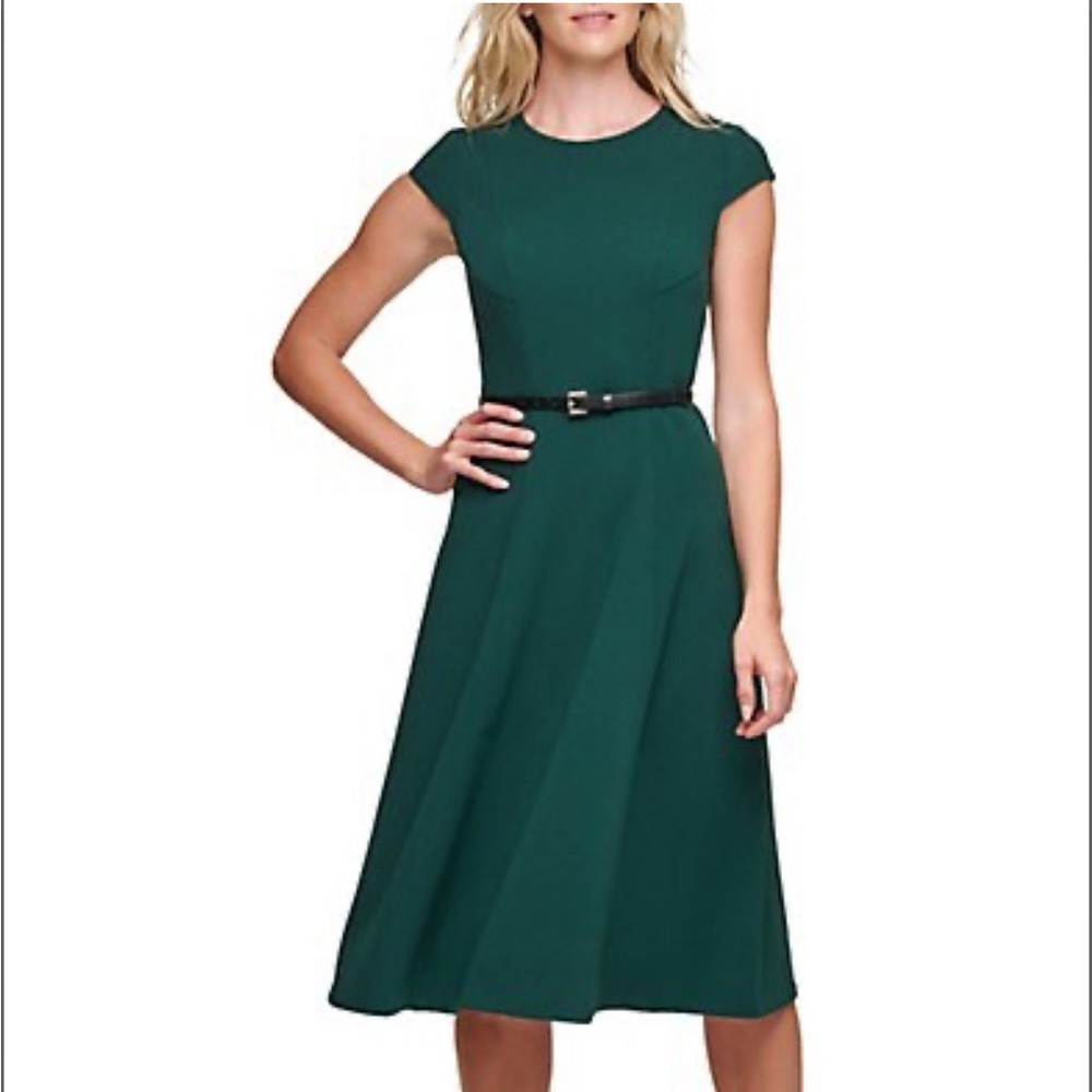 Elegant Green Midi Dress